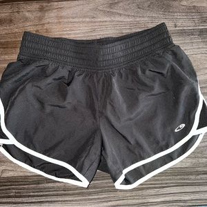 Black and white Running shorts